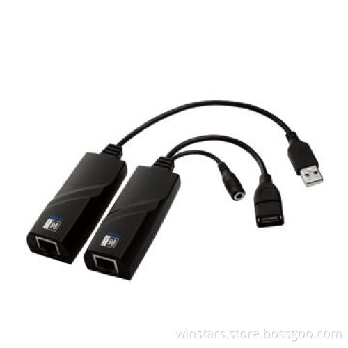 USB2.0 Extension Adapters, Over Ethernet Up to 100 Meters/Up to 4 USB DevicesNew